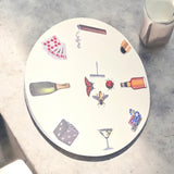 Tablemats - White Poker