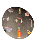 Tablemats Black Poker