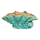 1950's Gonder Blue Seashell Vase