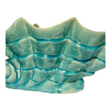 1950's Gonder Blue Seashell Vase