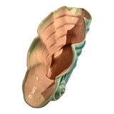 1950's Gonder Blue Seashell Vase