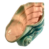 1950's Gonder Blue Seashell Vase