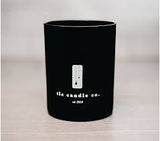 A glass of red wine candle