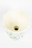 White Speckled Planet Pot