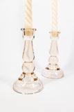 Pink Tall Glass Candleholder