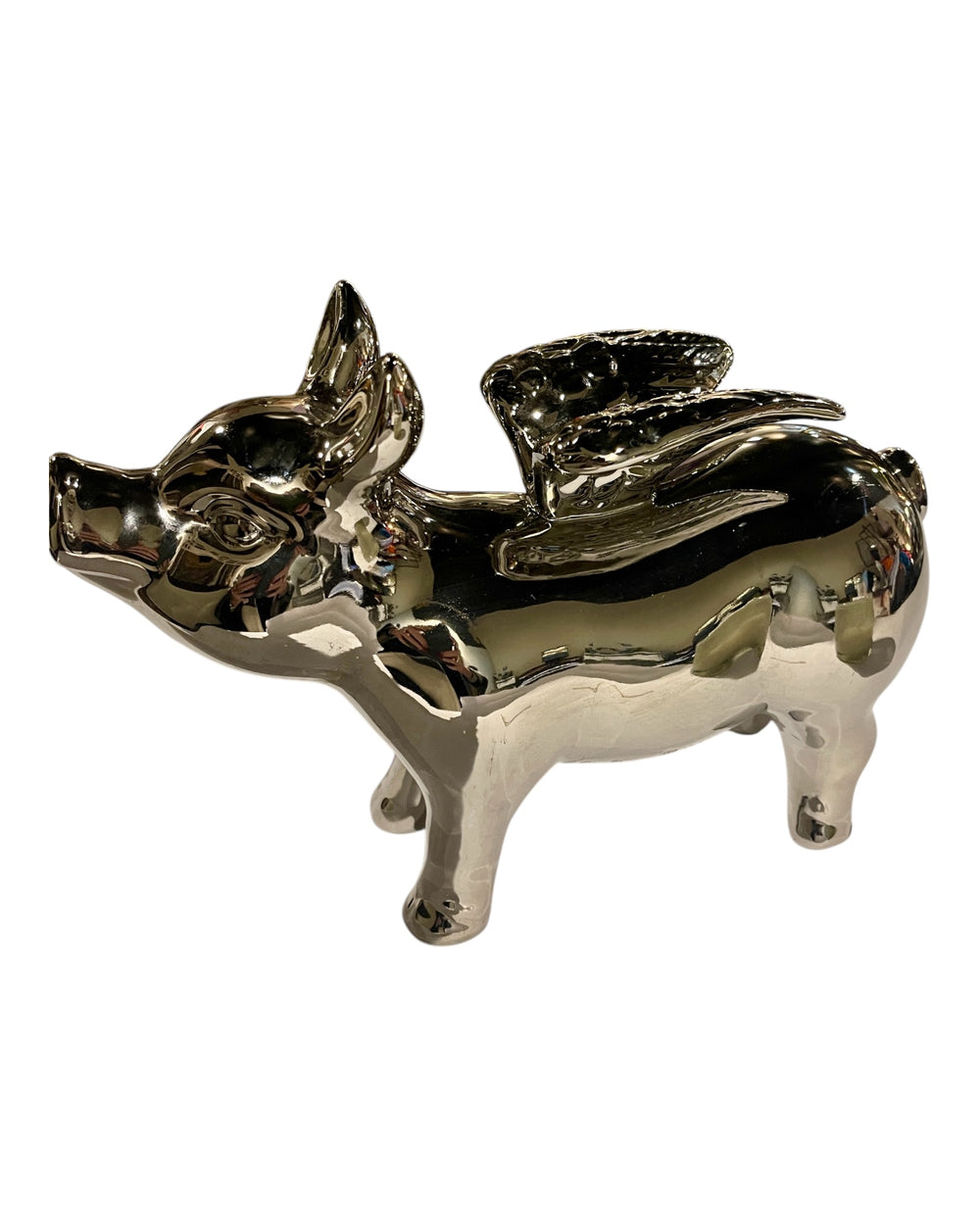 Silver flying pig
