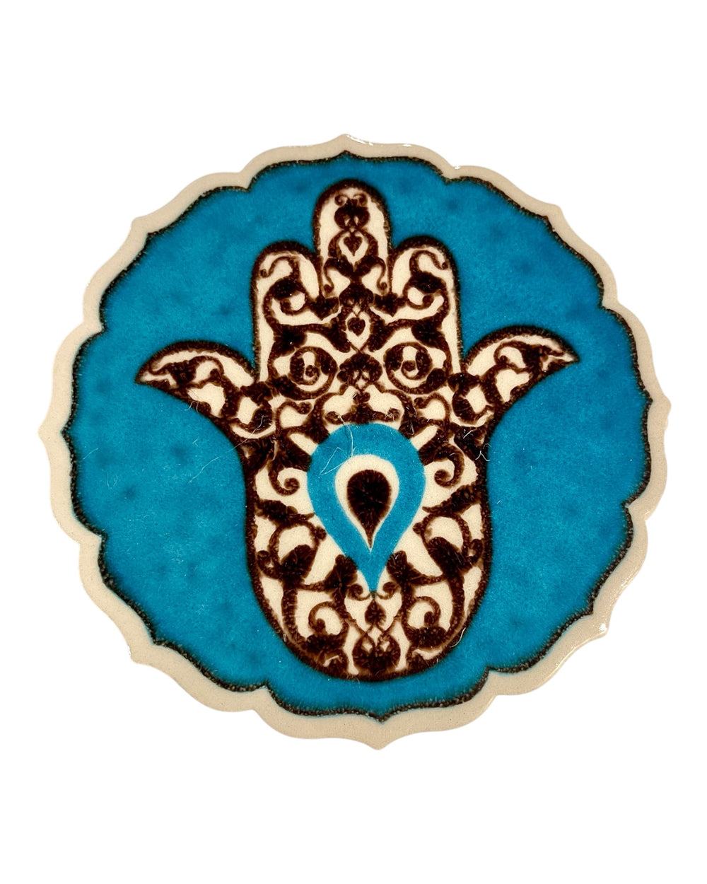 #2 Scalloped ceramic coasters