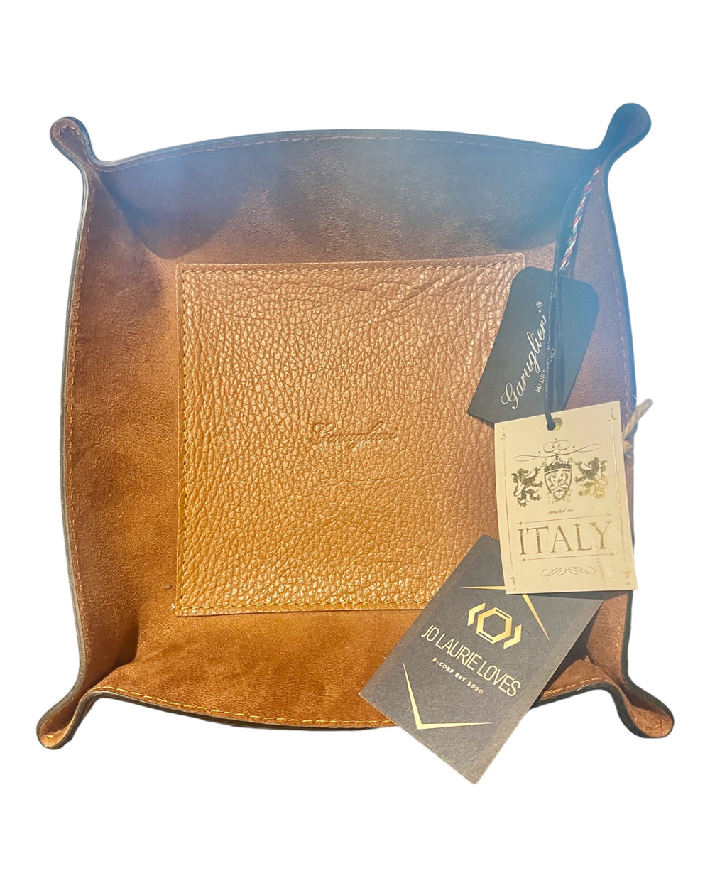 Garuglieri leather tray