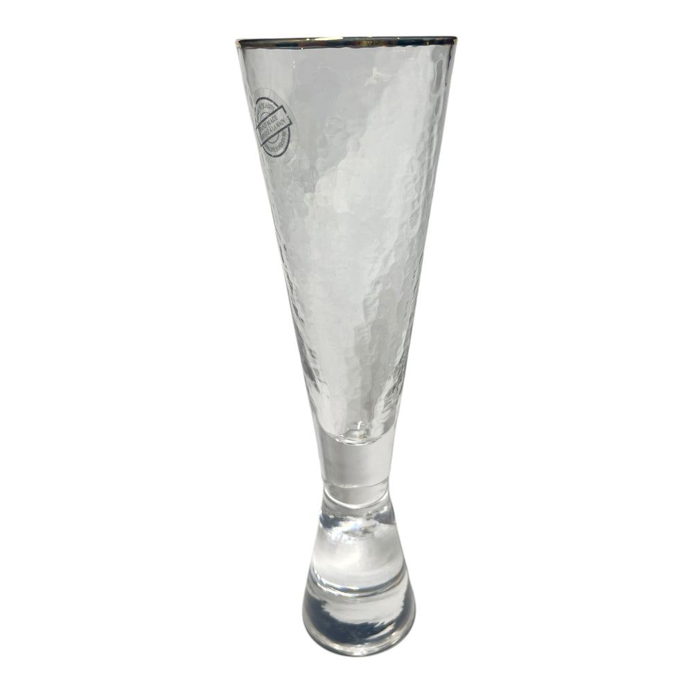 Champagne flutes w' gold rim -