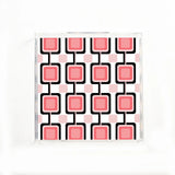 Pink Retro Sq. Serving tray