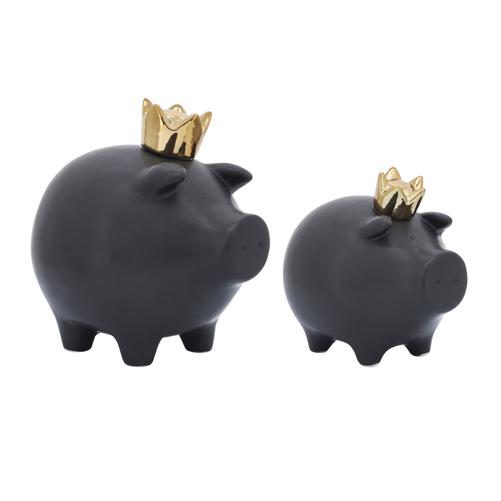 Black Pig w' crown