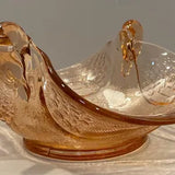 RARE Fenton Depression glass Relish dish with Spoon