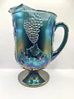Blue Carnival Pitcher