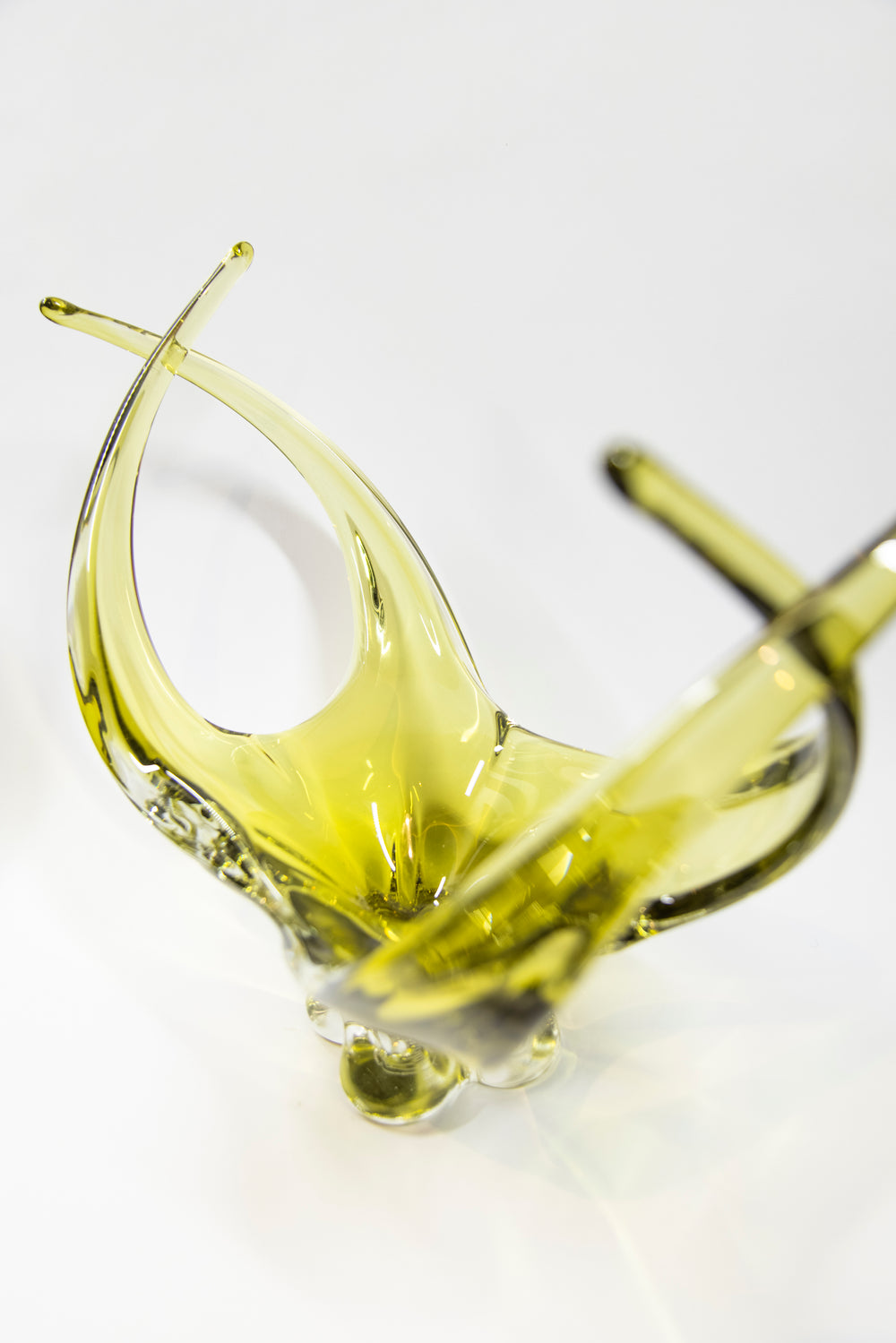 Chalet Canada Green Blown Glass Bowl