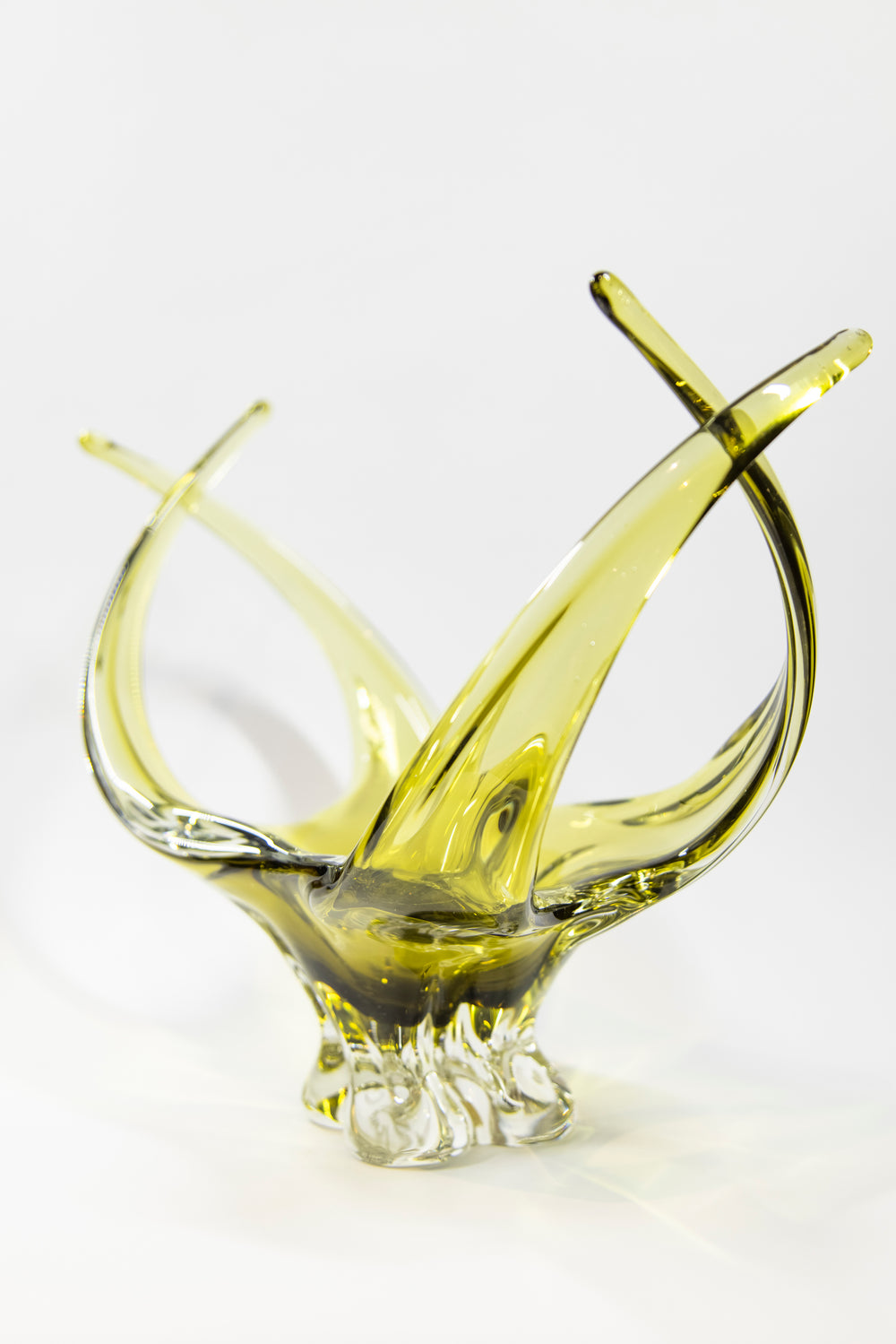 Chalet Canada Green Blown Glass Bowl