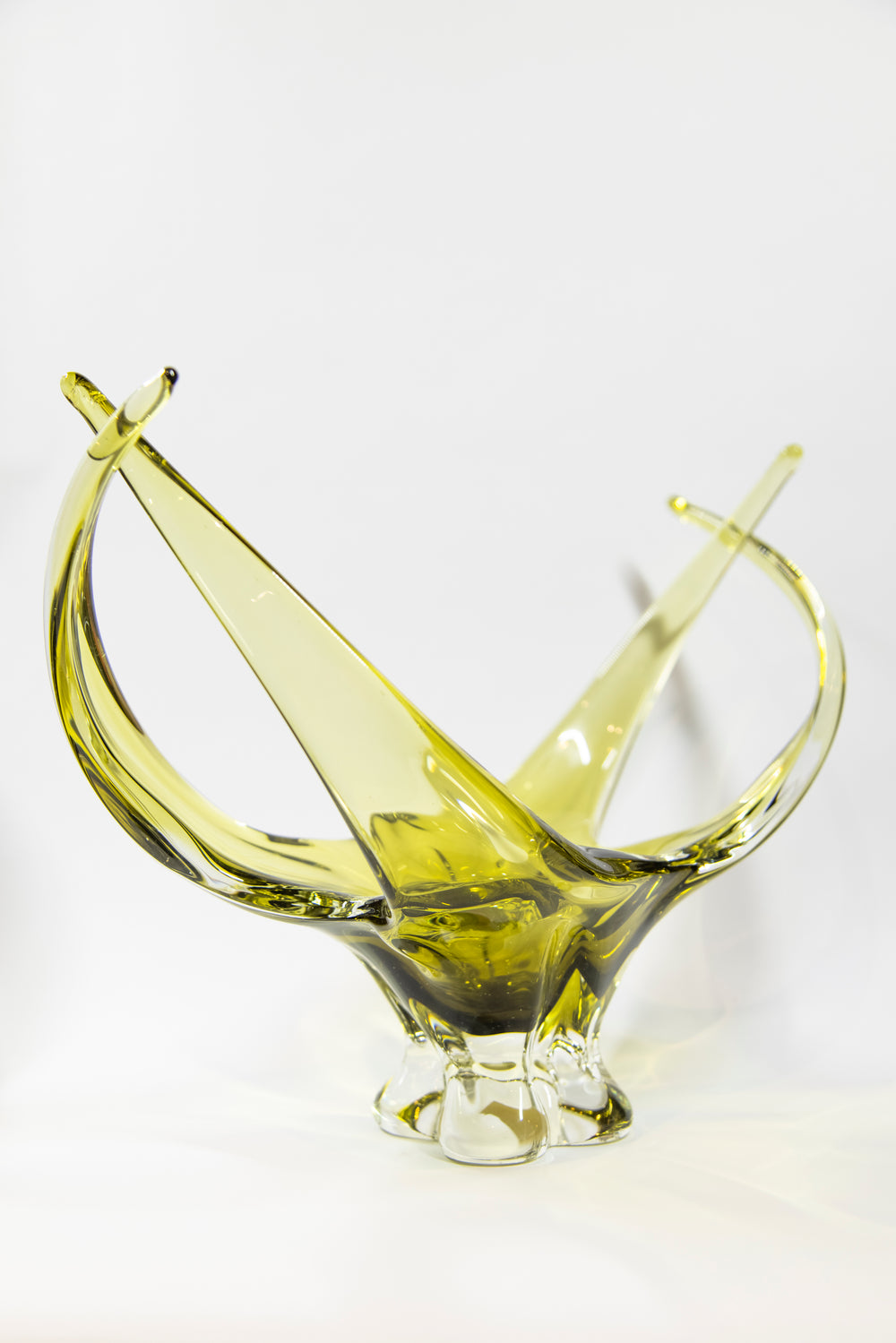 Chalet Canada Green Blown Glass Bowl