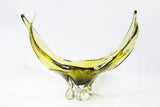 Chalet Canada Green Blown Glass Bowl