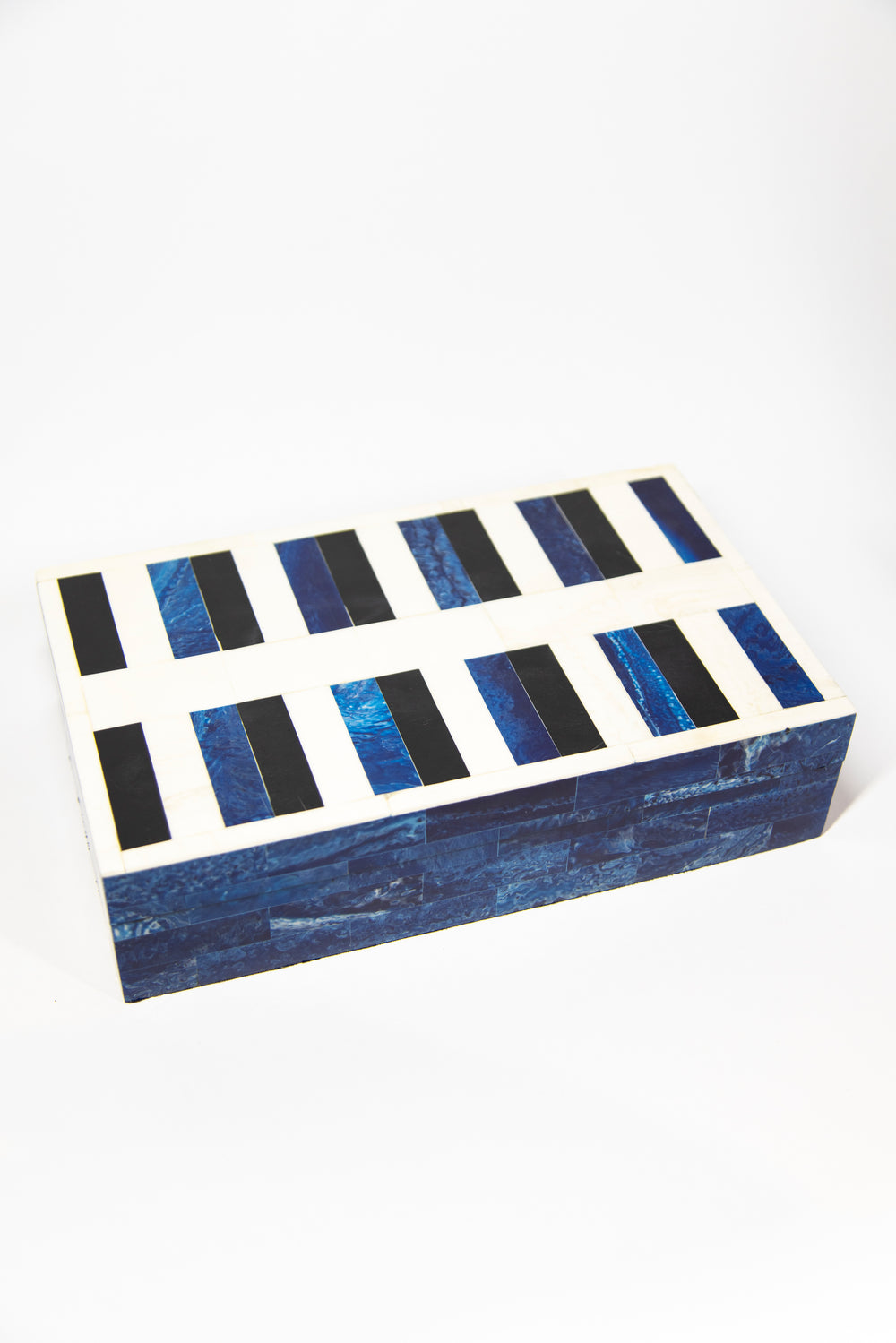 Bone Inlay Blue & White Box