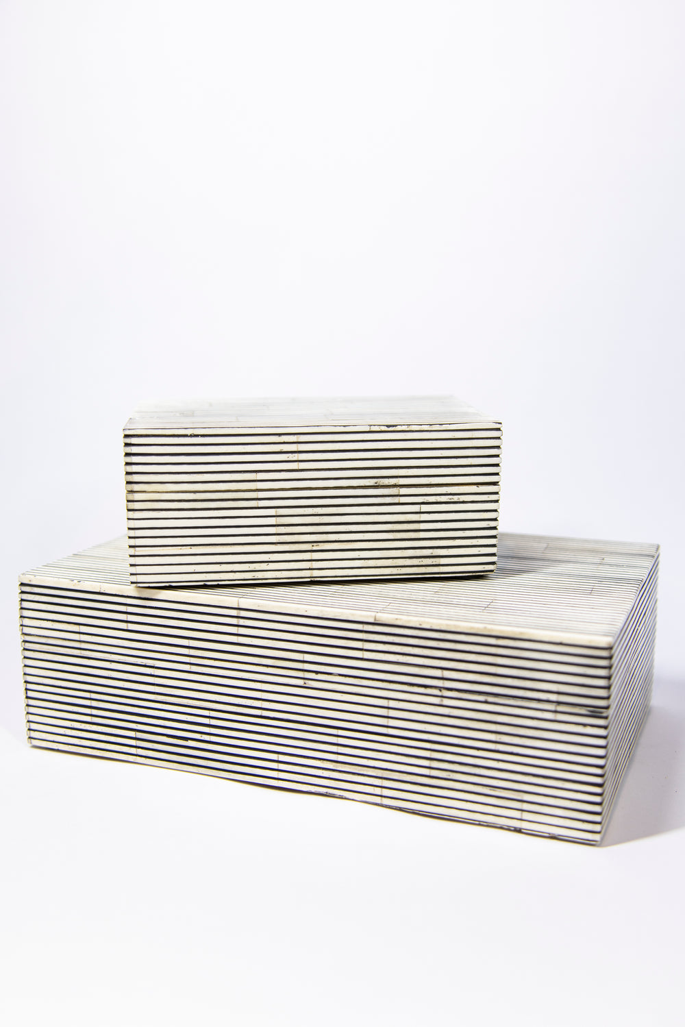 Small Striped Horn Inlayed Box