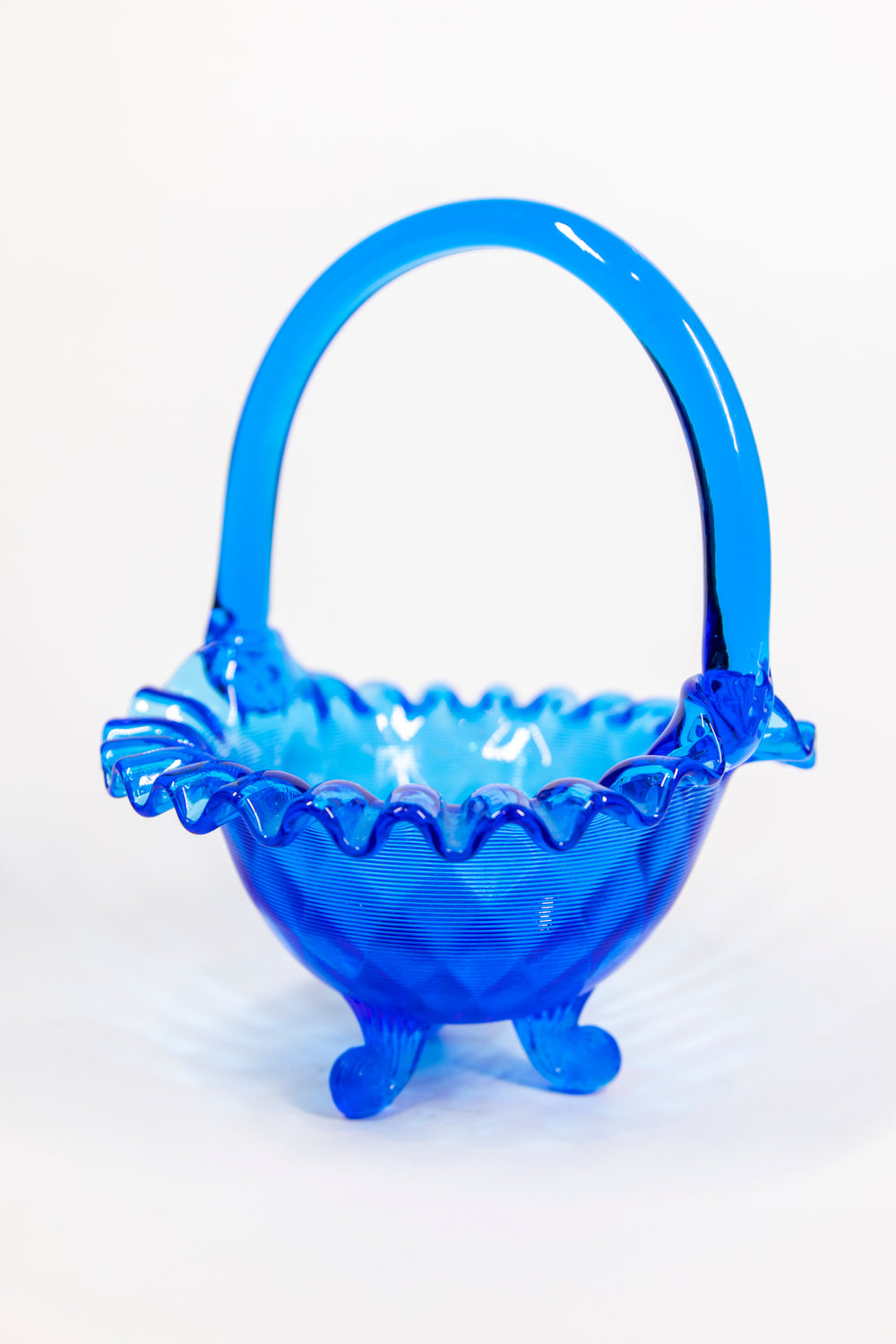 Fenton Glass Blue Bowl
