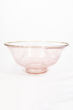 Large Pink Glass Bubble Bowl