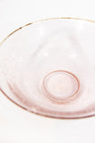 Large Pink Glass Bubble Bowl
