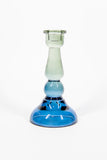 Blue Tall Glass Candleholder