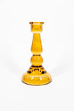 Amber Tall Glass Candleholder