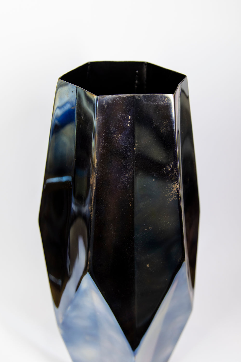 Prismic Flamed 12.5" Vase