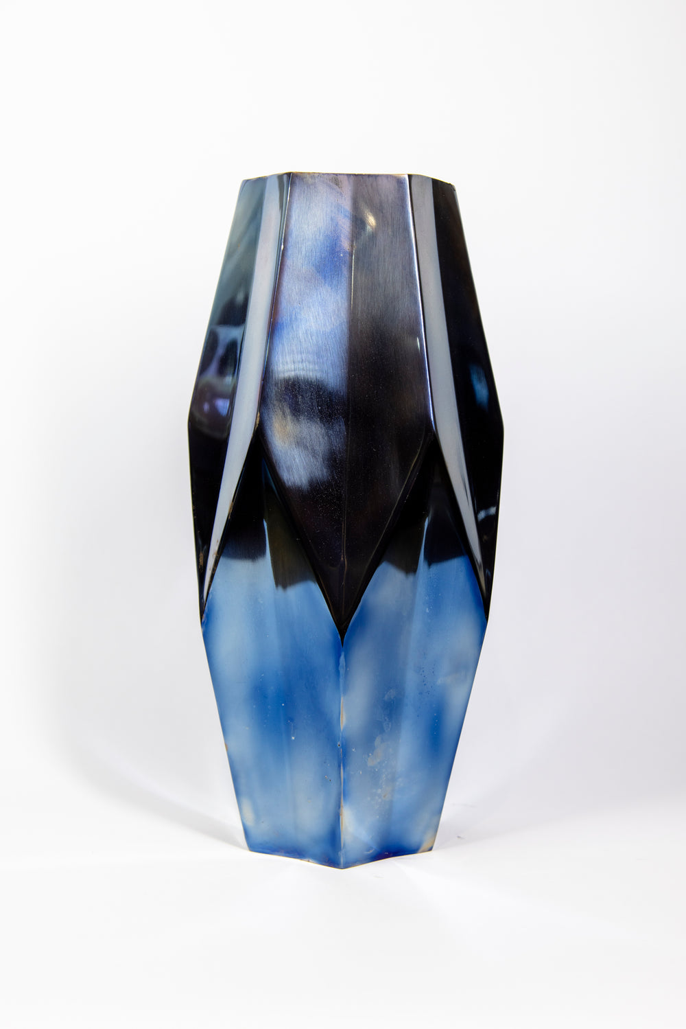 Prismic Flamed 12.5" Vase
