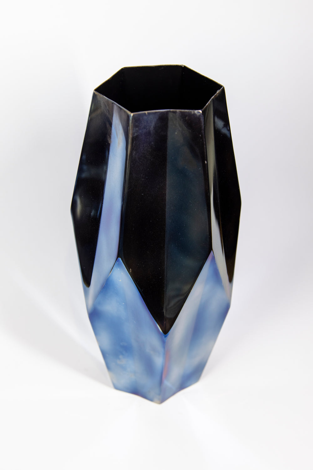 Prismic Flamed 12.5" Vase