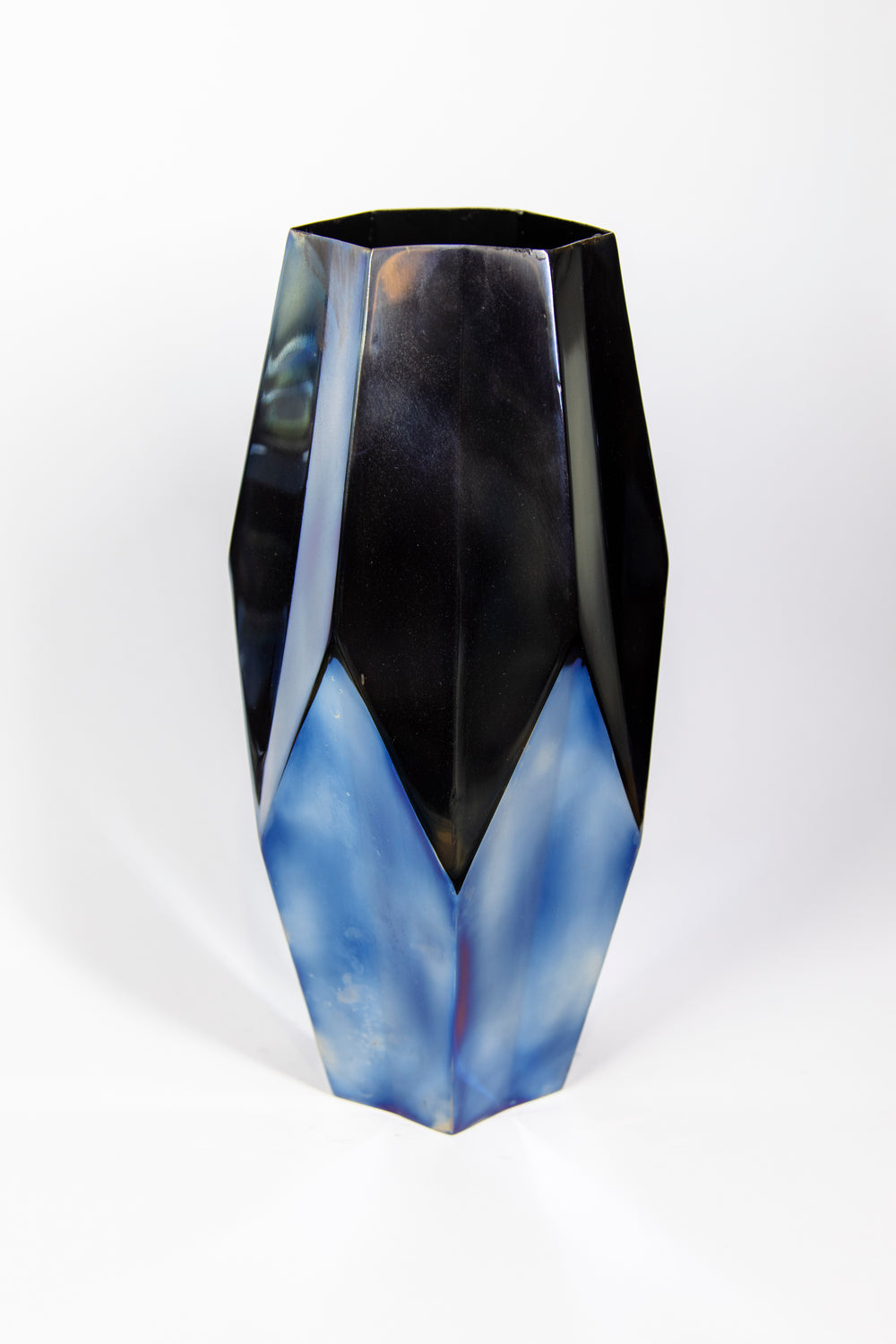 Prismic Flamed 12.5" Vase